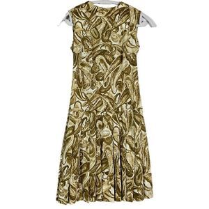 Vintage (1970's) Collector's Items By Anne Fogarty Sleeveless Pleated Dress,